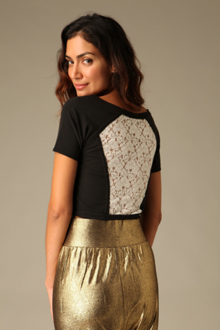 We The Free Lace Back Tee