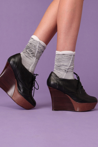 Striped Rouched Socks by Emilio Cavallini