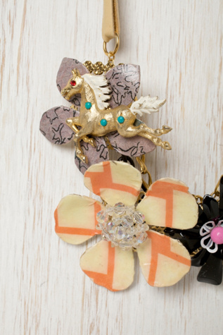 One of a Kind Vintage Flower Necklace
