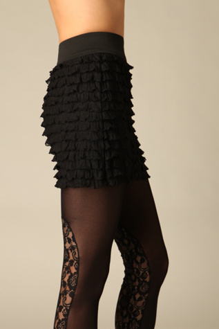 Downtown Ruffle Mini Skirt