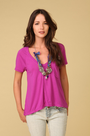V Neck Pocket Tee