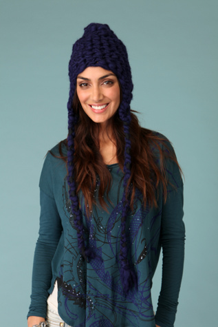 Braided Chunky Yarn Hat