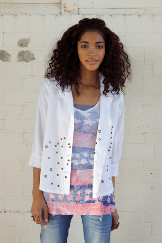 We The Free Grommet Top