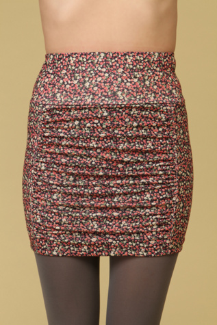 Floral High Waisted Scrunch Skirt