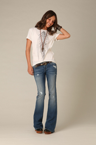 Distressed Kelly Flare By Genetic