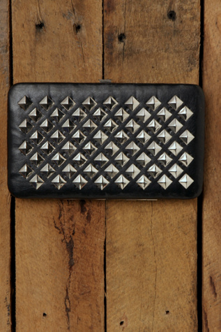 Large Flat Wallet With Studs