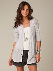 Slub Long Cardigan