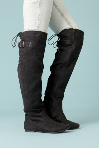 Buckle Back Over The Knee Boot