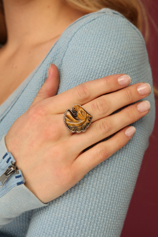 One Of A Kind Hand Carved Horse Ring
