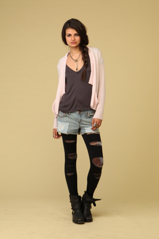 Torn Solid Legging
