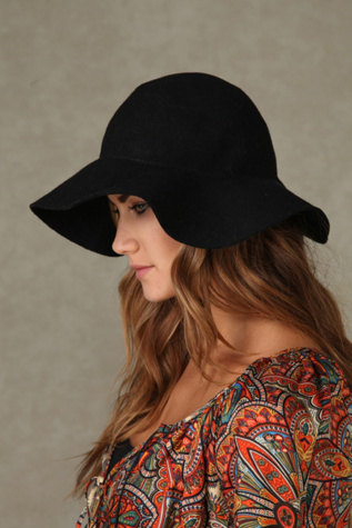 Janis Brimmed Wool Tall Hat