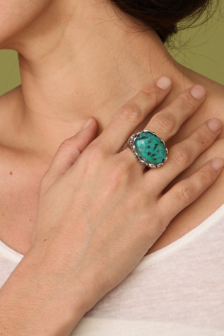 Rare Oval Stone Ring