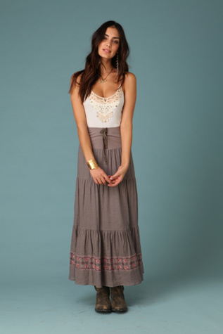 Embroidered Convertible Skirt