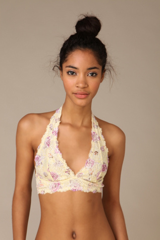 Floral Lace Halter Bralette
