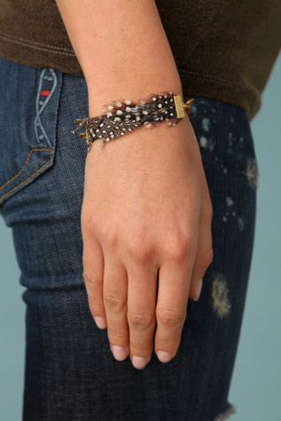 Light Feather Bracelet :  bracelet feather feathers beth lauren