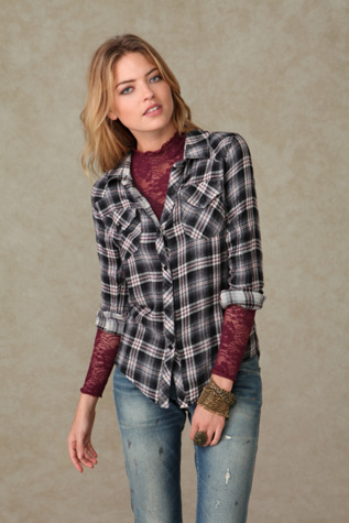 Trimmed in Gingham Shirt