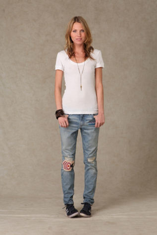 FP Military Patch Skinny Slouch Denim