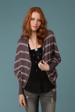 Stripe Slouch Dolman Sweater