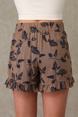 Navy/Taupe Print