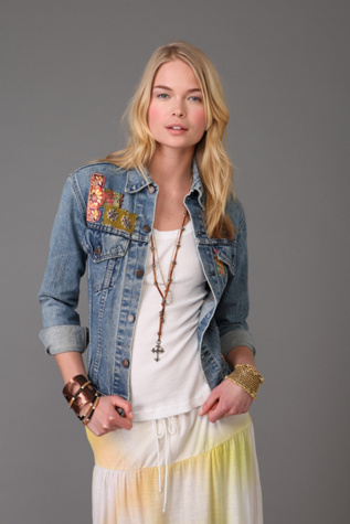 Patched Denim Jacket