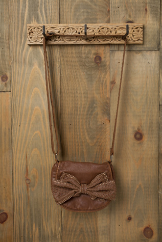 Perforated Bow Crossbody