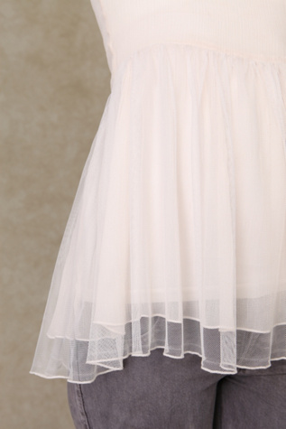 Chiffon And Mesh Slip