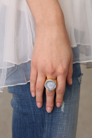 Organic Druzy Ring