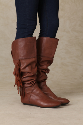 Tessa Fringe Tall Boot