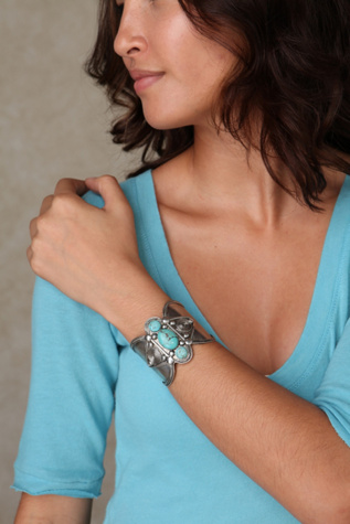 Tribal Stone Cuff
