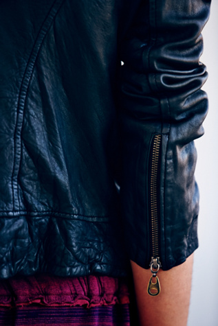 Doma Hooded Biker Jacket
