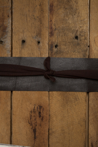 Knit & Leather Waist Wraps