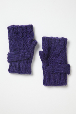 Cable Fingerless Glove