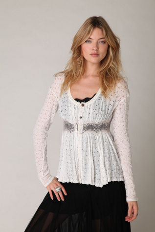 Lacey Waist Crepe Tunic