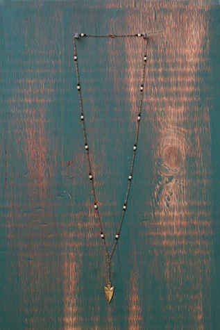 Metal Beaded Rosary Charm
