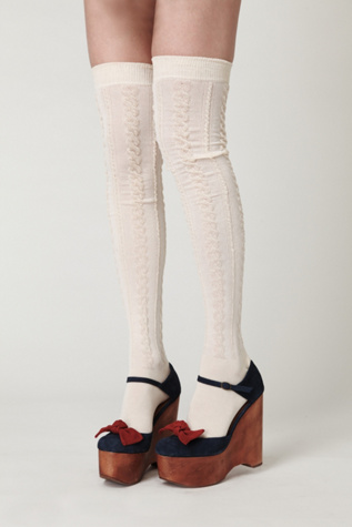 Aran Sheer Cable Tall Sock