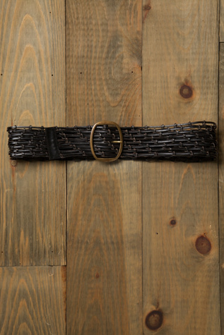 Wide Woven Braid Belt