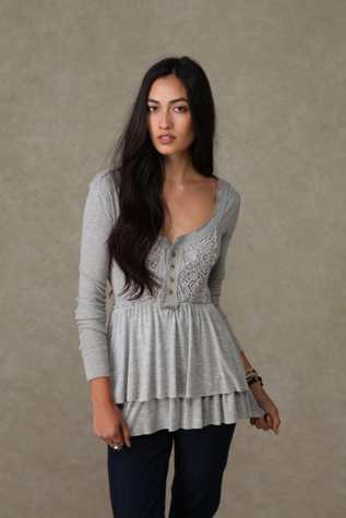 Level Heart Thermal Babydoll