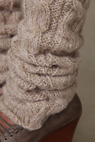 Marled Cable Legwarmer
