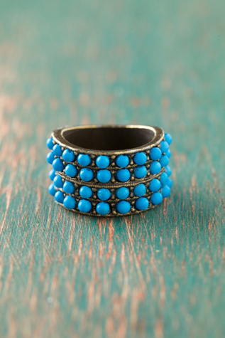 Beaded Road Ring