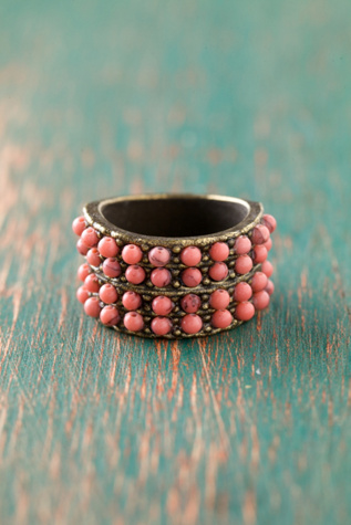Beaded Road Ring