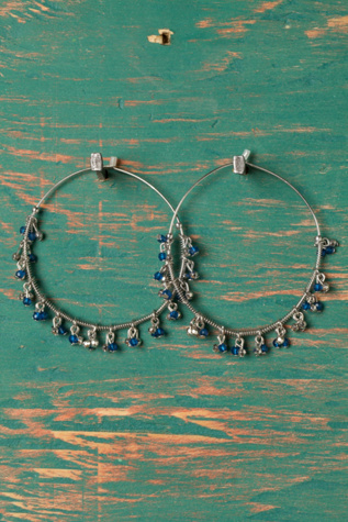 Crystal Cluster Hoops