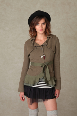 Military Ruffle Jacket