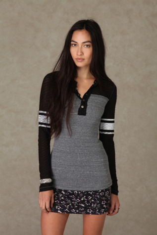 We the Free Long Sleeve Lace Rocker Thermal