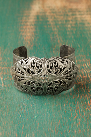Antique Crystal Cuff
