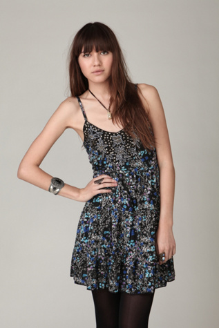 Holiday Tiered Jewel Dress