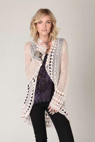 Rounded Up Crochet Cardigan