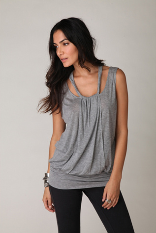 Sleeveless Shoulder Cut Out Tunic