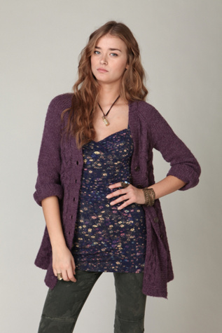 Branched Cable Cardigan