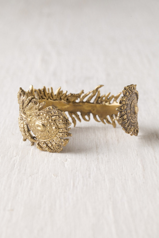 Peacock Feather Cuff