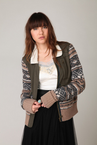We The Free Fairisle Bomber Jacket